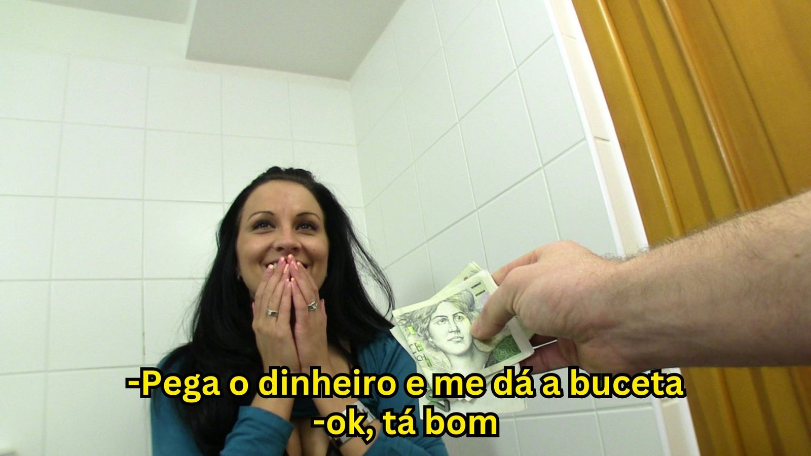 Fazendo Sexo por Dinheiro no Banheiro do Restaurante – Public Agent Legendado
