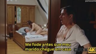 Corno Assistindo a Esposa Grávida Fodendo com Outro – Cuckold Legendado