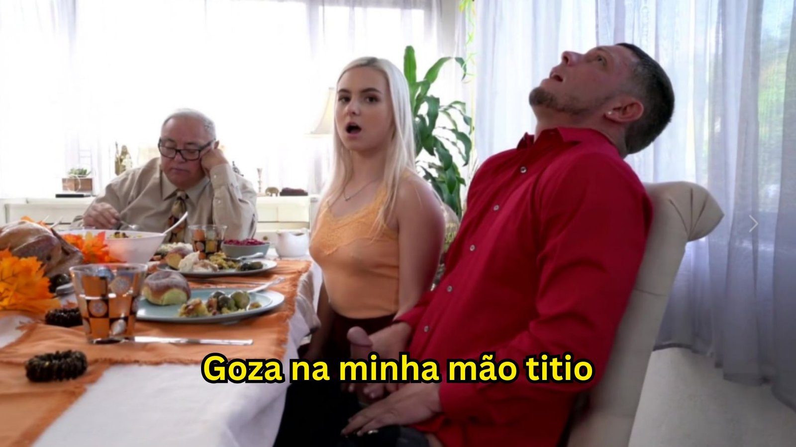 Sobrinha Novinha Batendo Punheta pro Tio Safado – Incesto Legendado